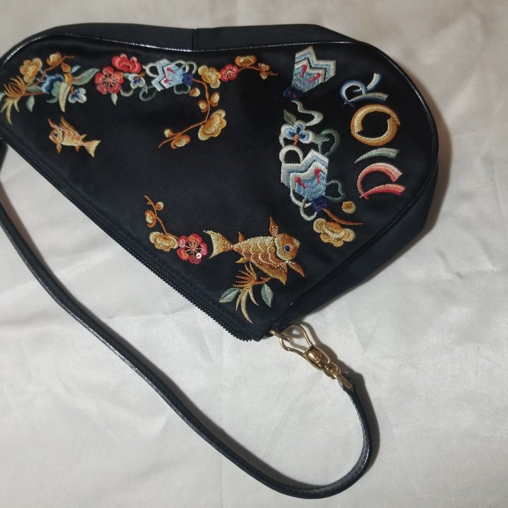 Christian Dior Koi Fish Saddle Bag Embroidered - Picture 4 of 7
